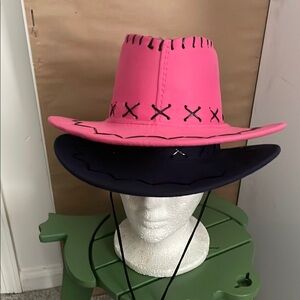 Lot of 2: Kids Cowboy Hats with Adjustable Strap